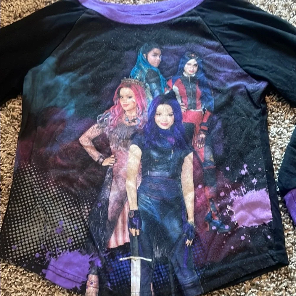 Disney Descendants Purple and Black Pajama Set